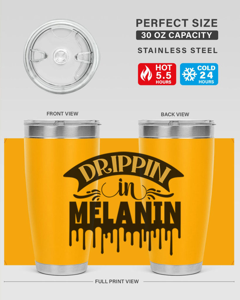 Drippin in melanin Style 41#- women-girls- Tumbler