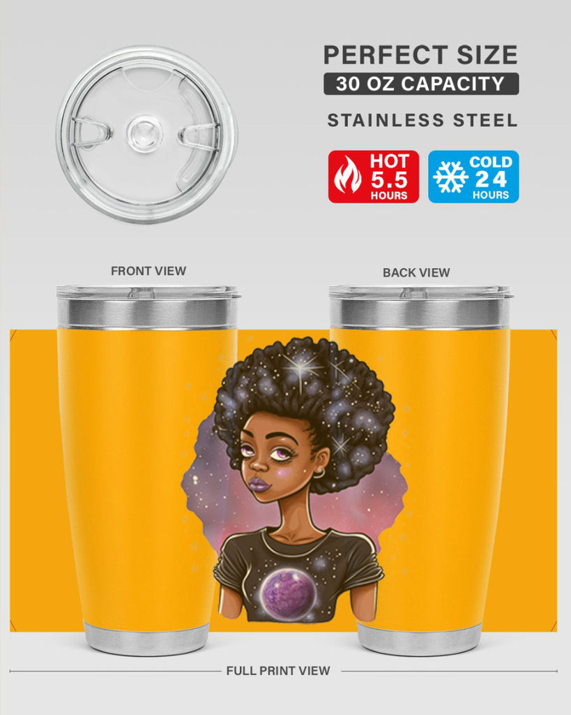 Sparkling Black Girl Design 11#- women-girls- Tumbler