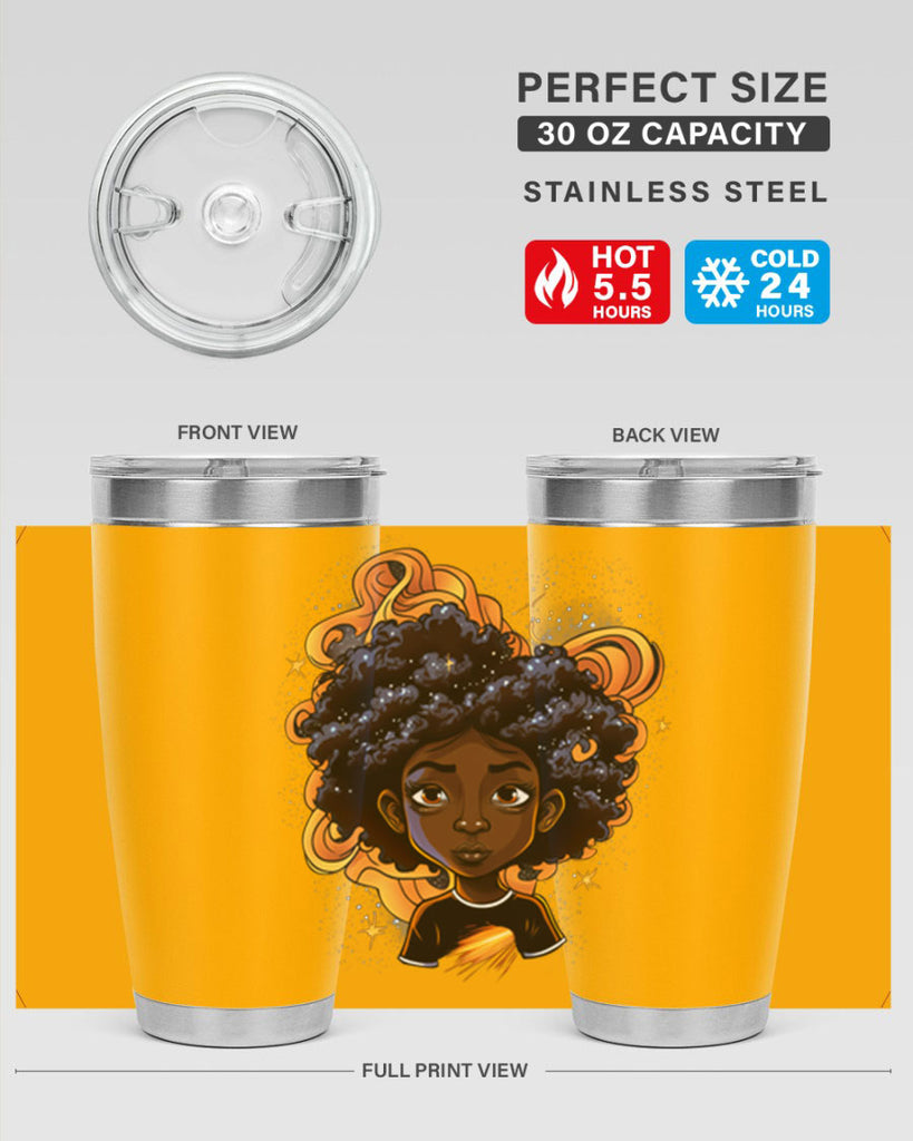 Sparkling Black Girl Design 12#- women-girls- Tumbler
