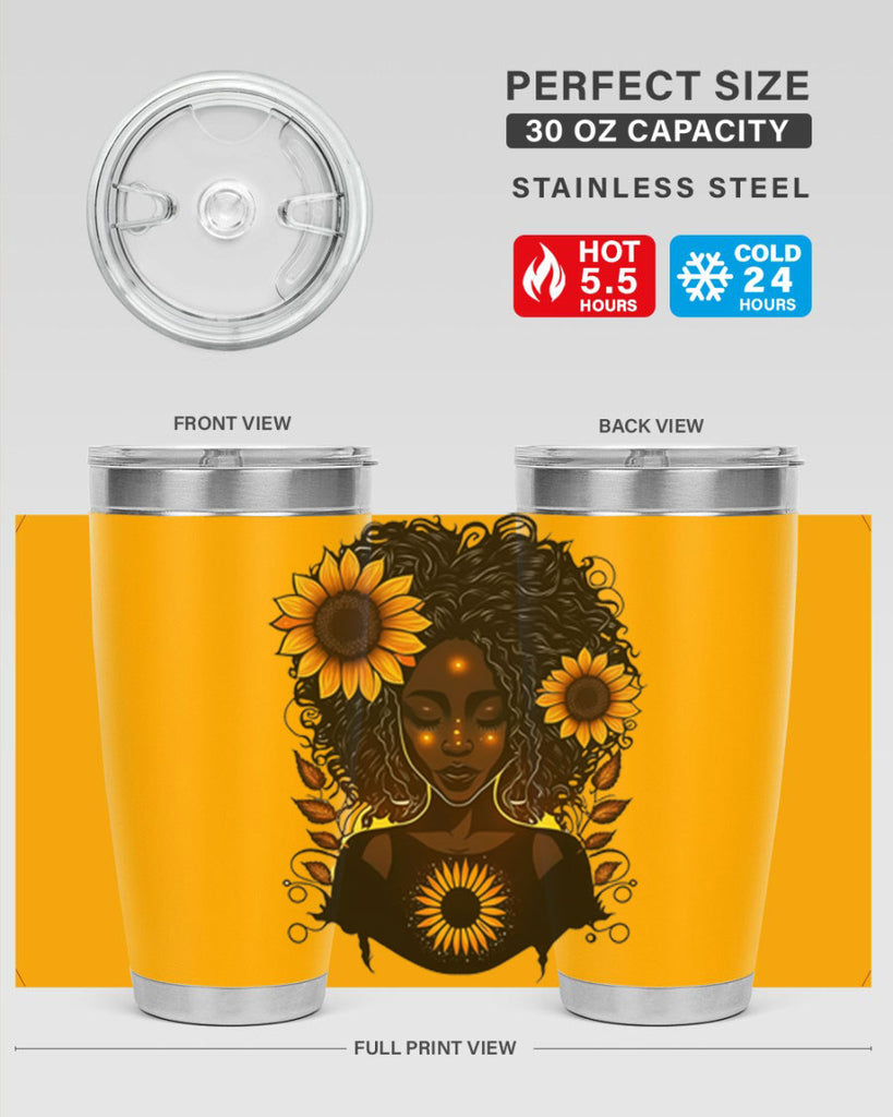 Sparkling Black Girl Design 13#- women-girls- Tumbler
