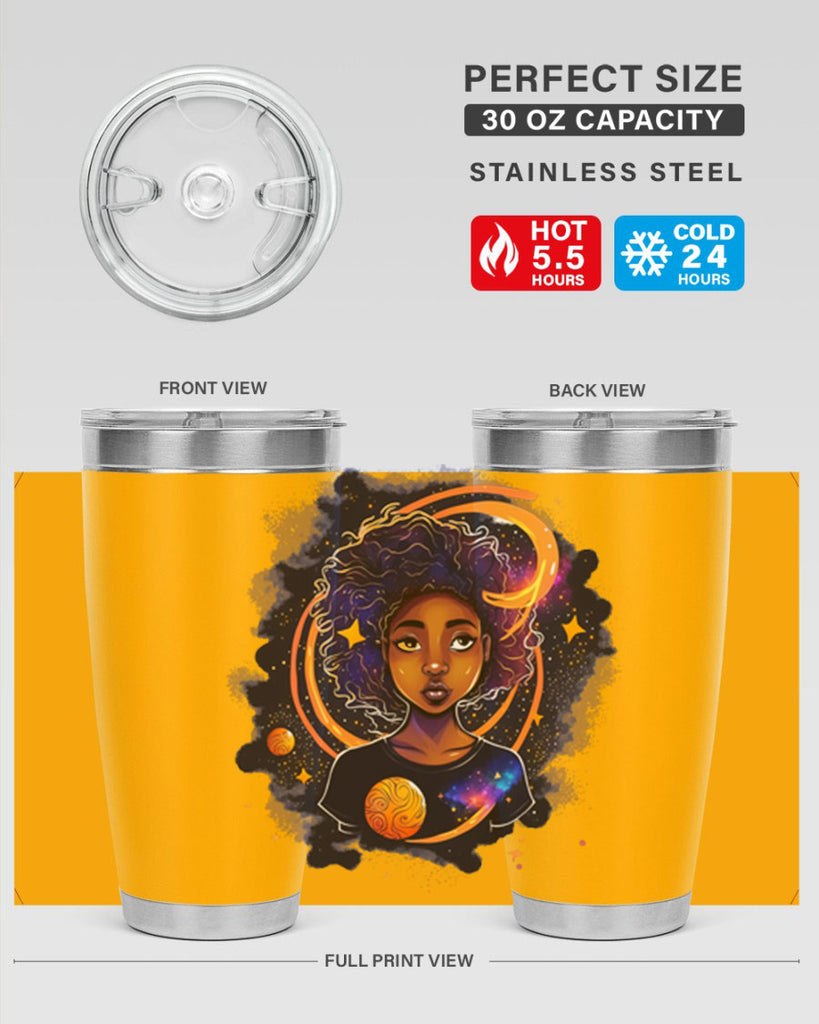 Sparkling Black Girl Design 19#- women-girls- Tumbler