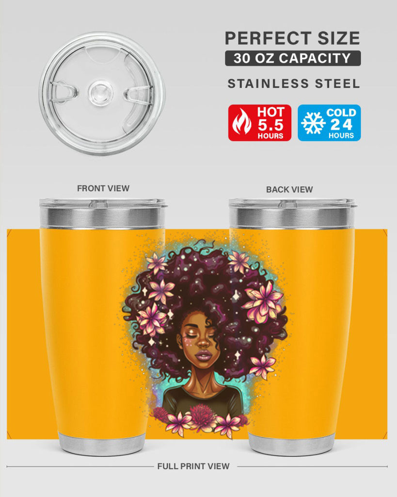 Sparkling Black Girl Design 3#- women-girls- Tumbler