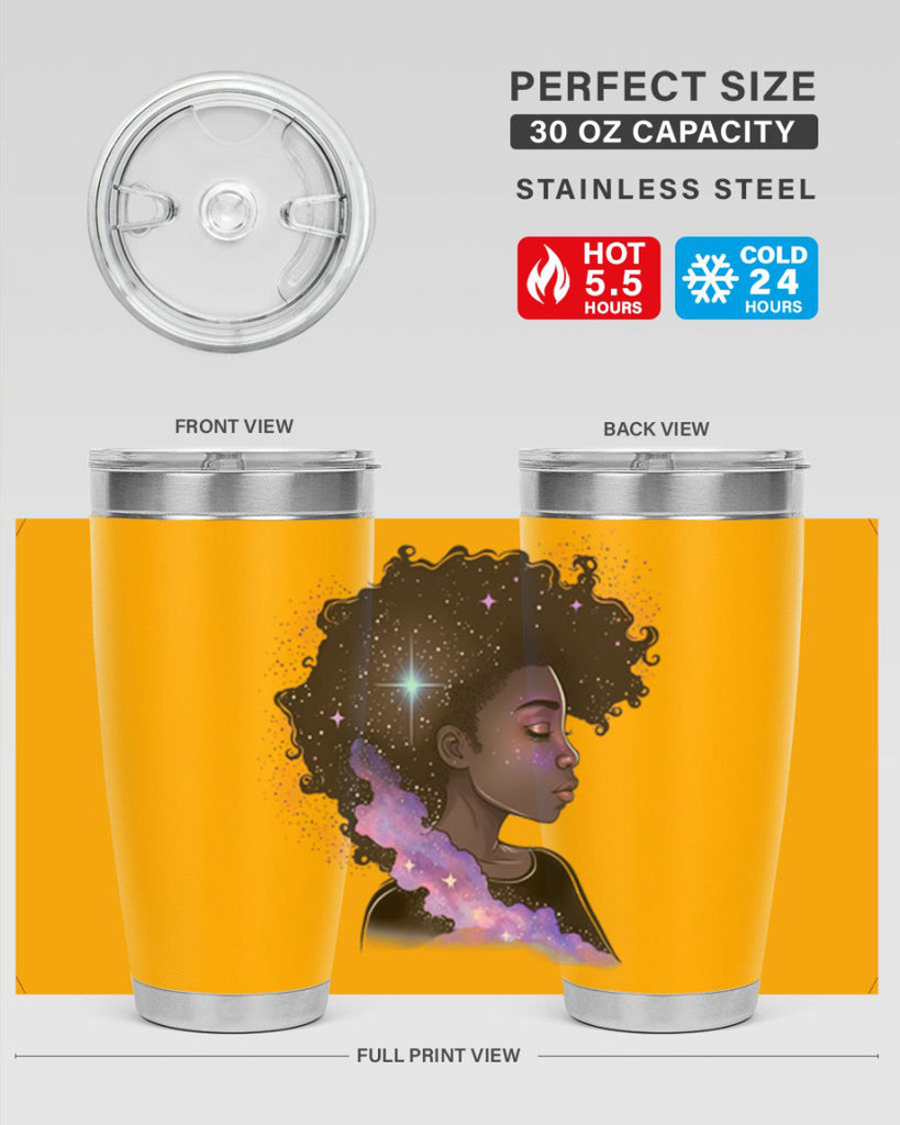 Sparkling Black Girl Design 4#- women-girls- Tumbler