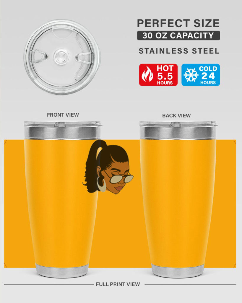 black afro 42#- women-girls- Tumbler