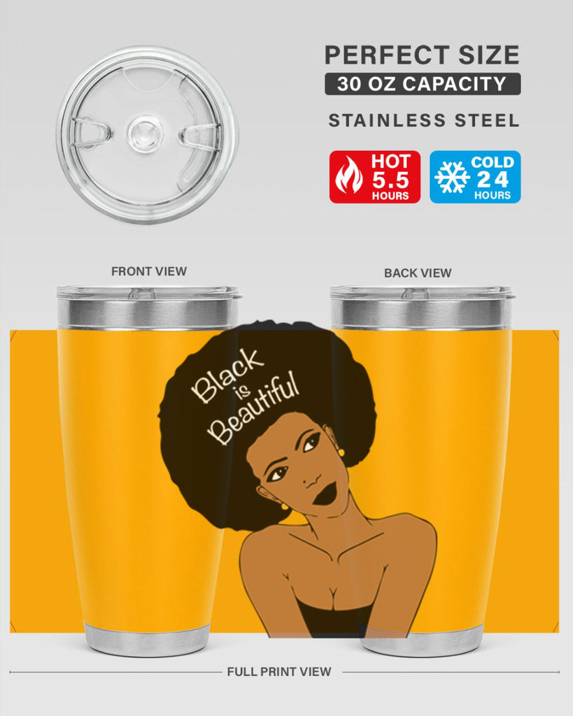 black is beautiful 13#- women-girls- Tumbler