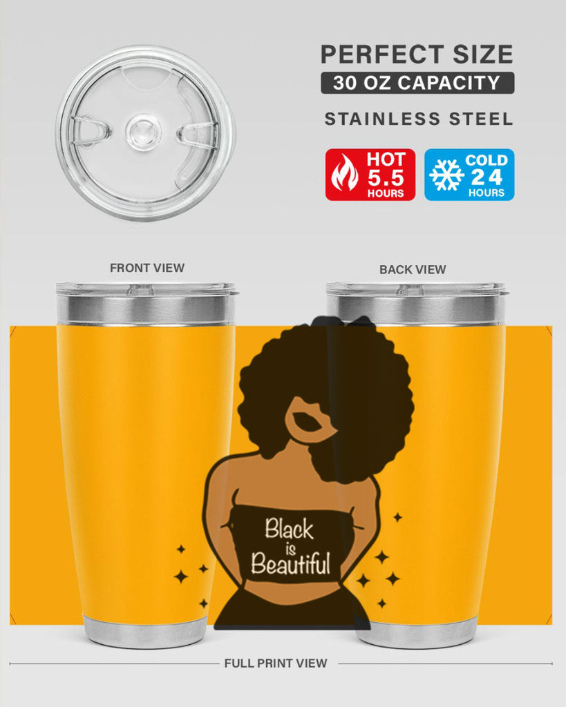 black is beautiful 16#- women-girls- Tumbler