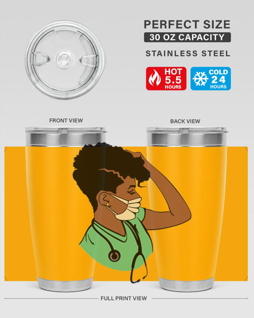 black nurse 2#- women-girls- Tumbler
