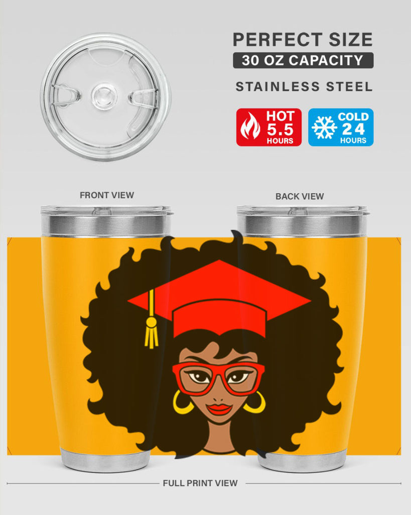 graduation black woman 32#- women-girls- Tumbler