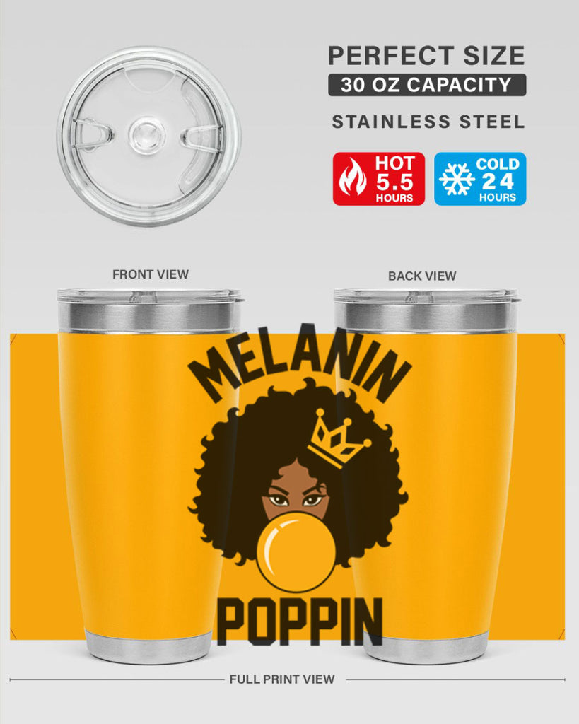 melanin poppin afro girl 25#- women-girls- Tumbler