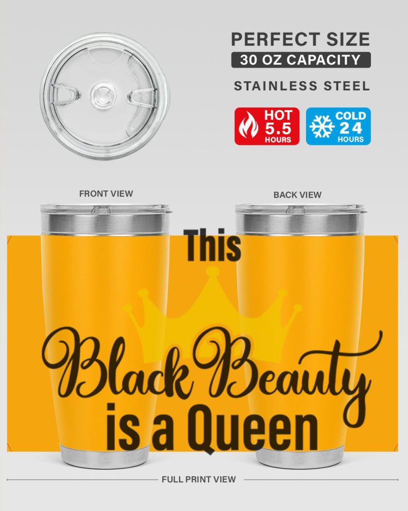 this black beauty is a queen Style 3#- women-girls- Tumbler
