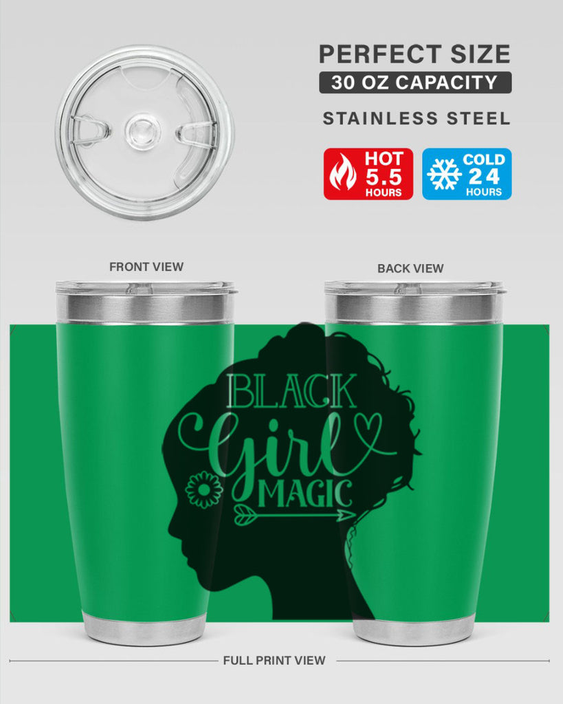 Black girl magic Style 59#- women-girls- Tumbler
