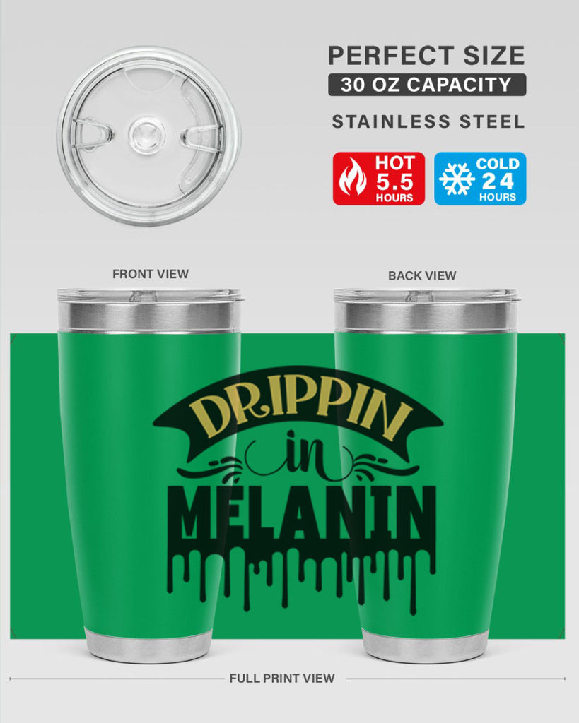 Drippin in melanin Style 41#- women-girls- Tumbler