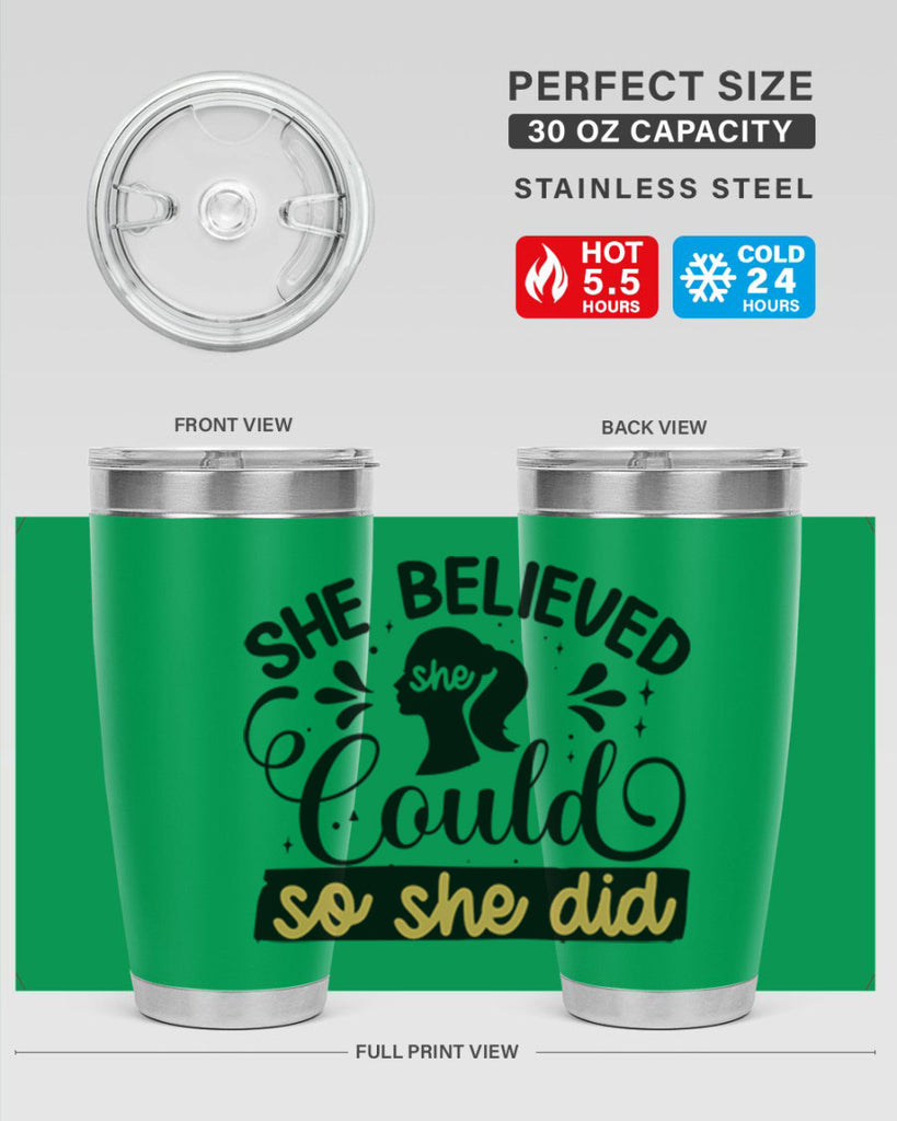 She believed she could she did Style 7#- women-girls- Tumbler