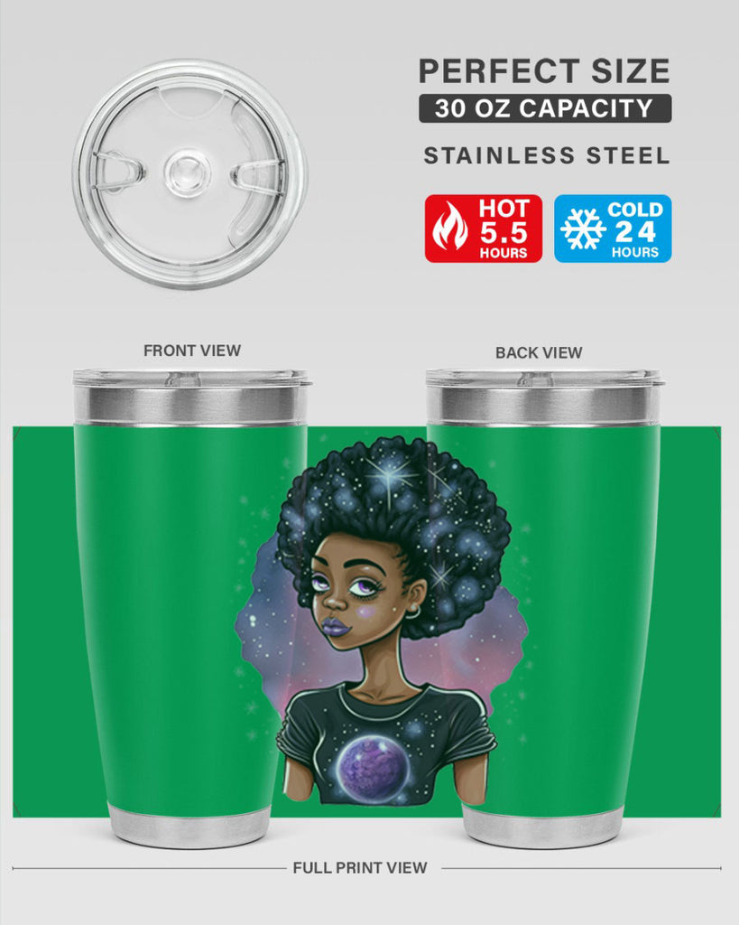 Sparkling Black Girl Design 11#- women-girls- Tumbler