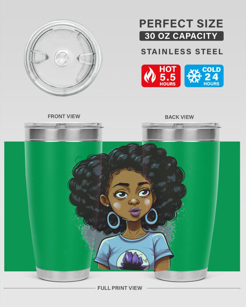 Sparkling Black Girl Design 20#- women-girls- Tumbler