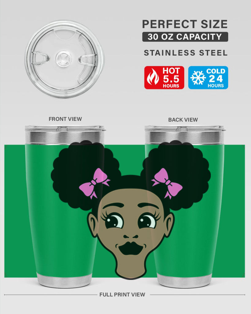 afro puffs girl 76#- women-girls- Tumbler