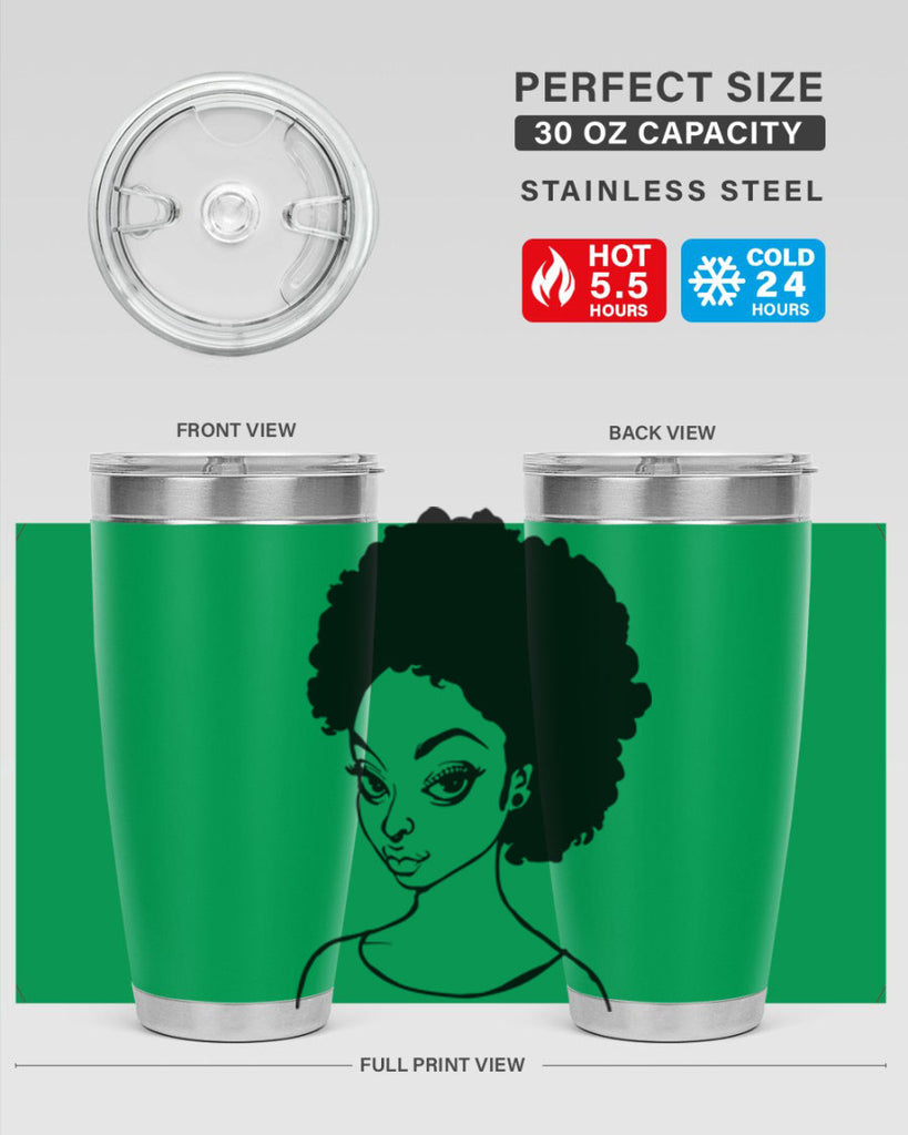 afro woman girl lady 68#- women-girls- Tumbler