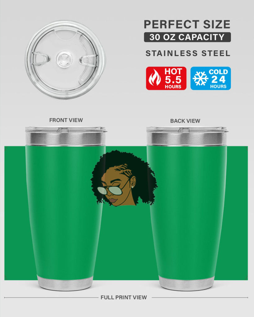 black afro 47#- women-girls- Tumbler