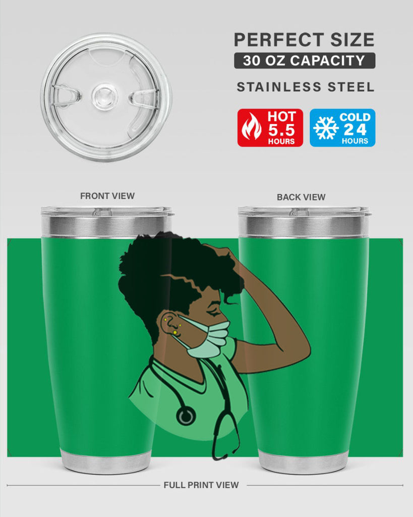 black nurse 2#- women-girls- Tumbler