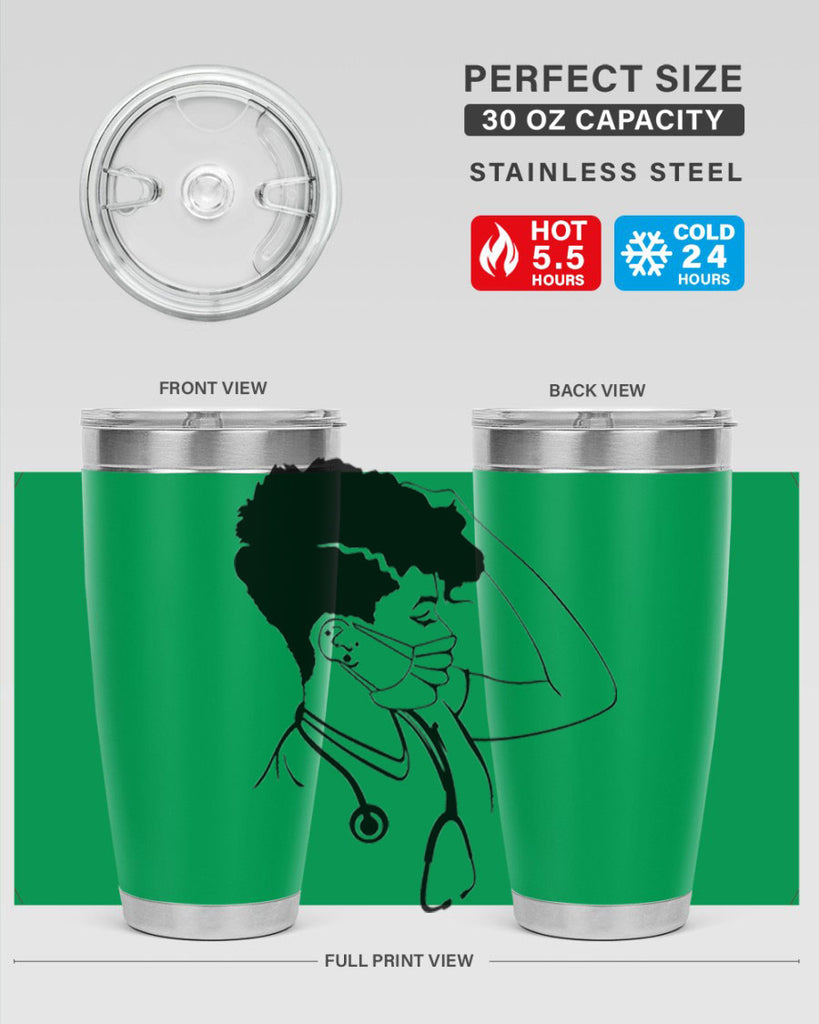 black nurse 3#- women-girls- Tumbler