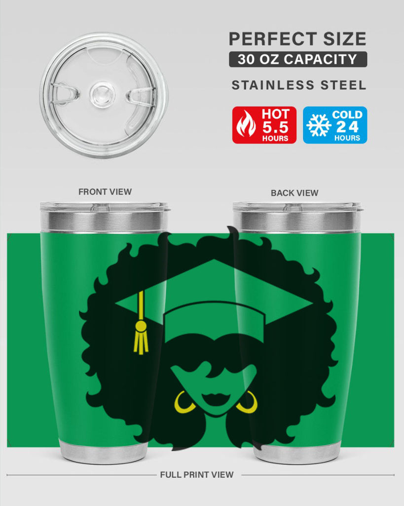 grad black woman 33#- women-girls- Tumbler