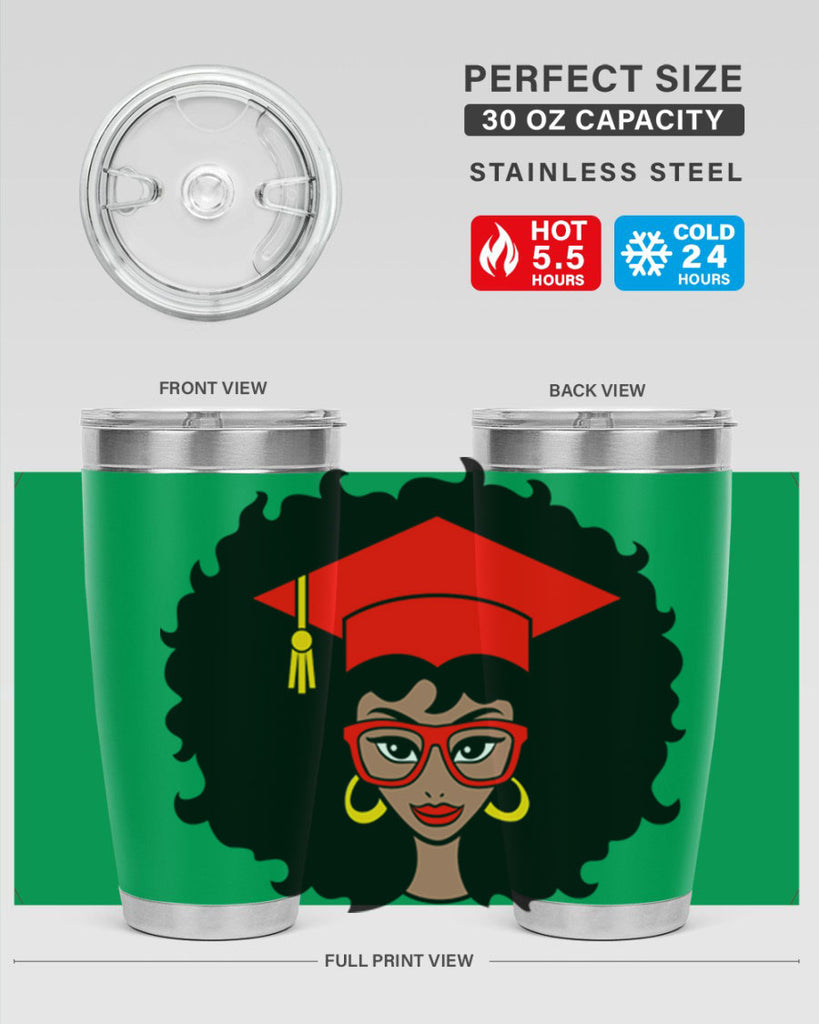 graduation black woman 32#- women-girls- Tumbler