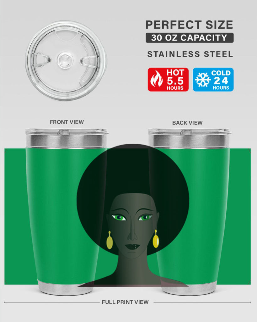 machovka black woman with green eyes 27#- women-girls- Tumbler