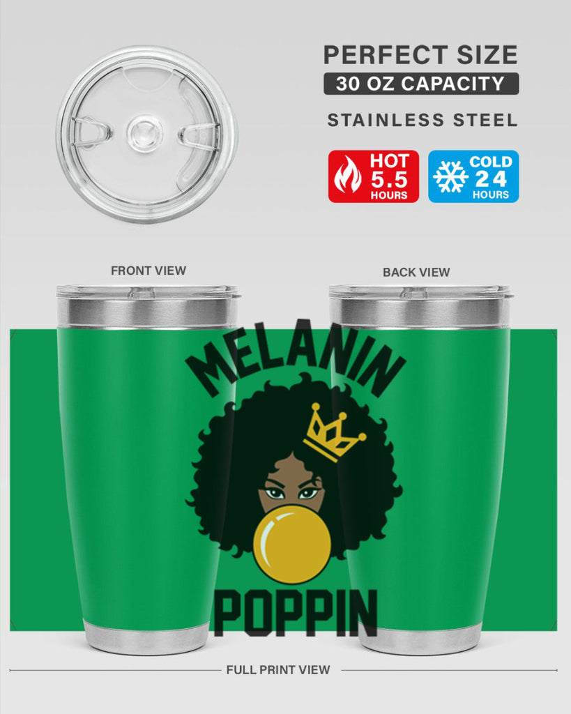 melanin poppin afro girl 25#- women-girls- Tumbler