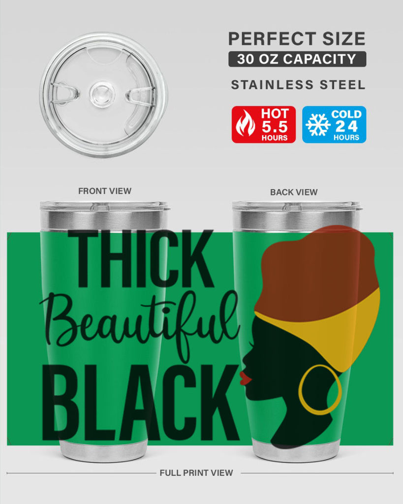 thick beautiful black Style 4#- women-girls- Tumbler