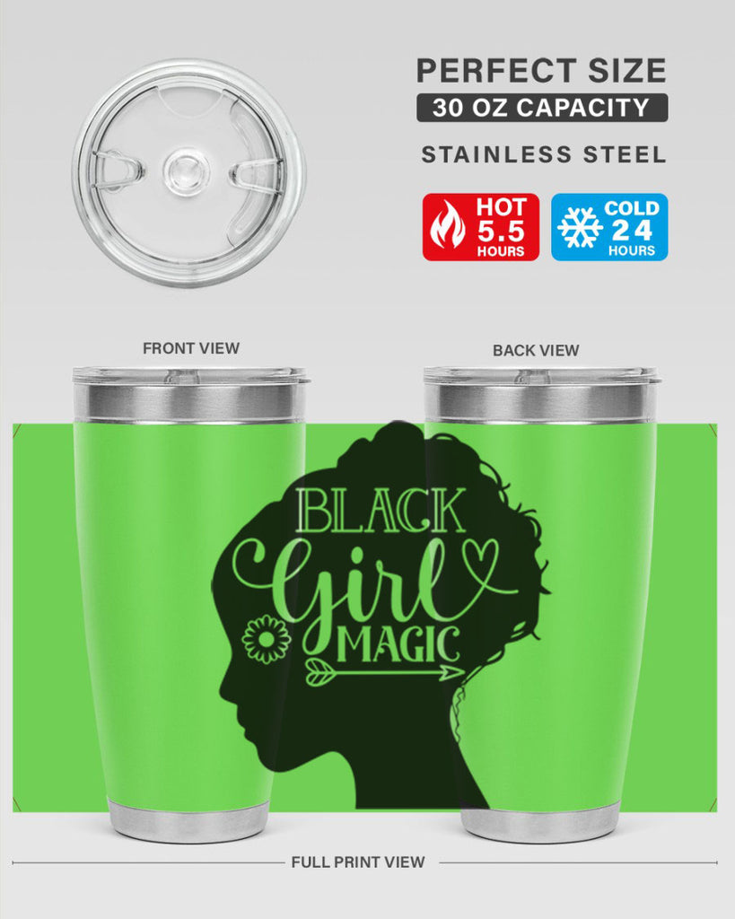 Black girl magic Style 59#- women-girls- Tumbler