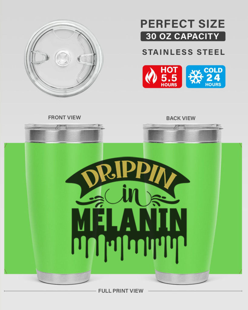 Drippin in melanin Style 41#- women-girls- Tumbler