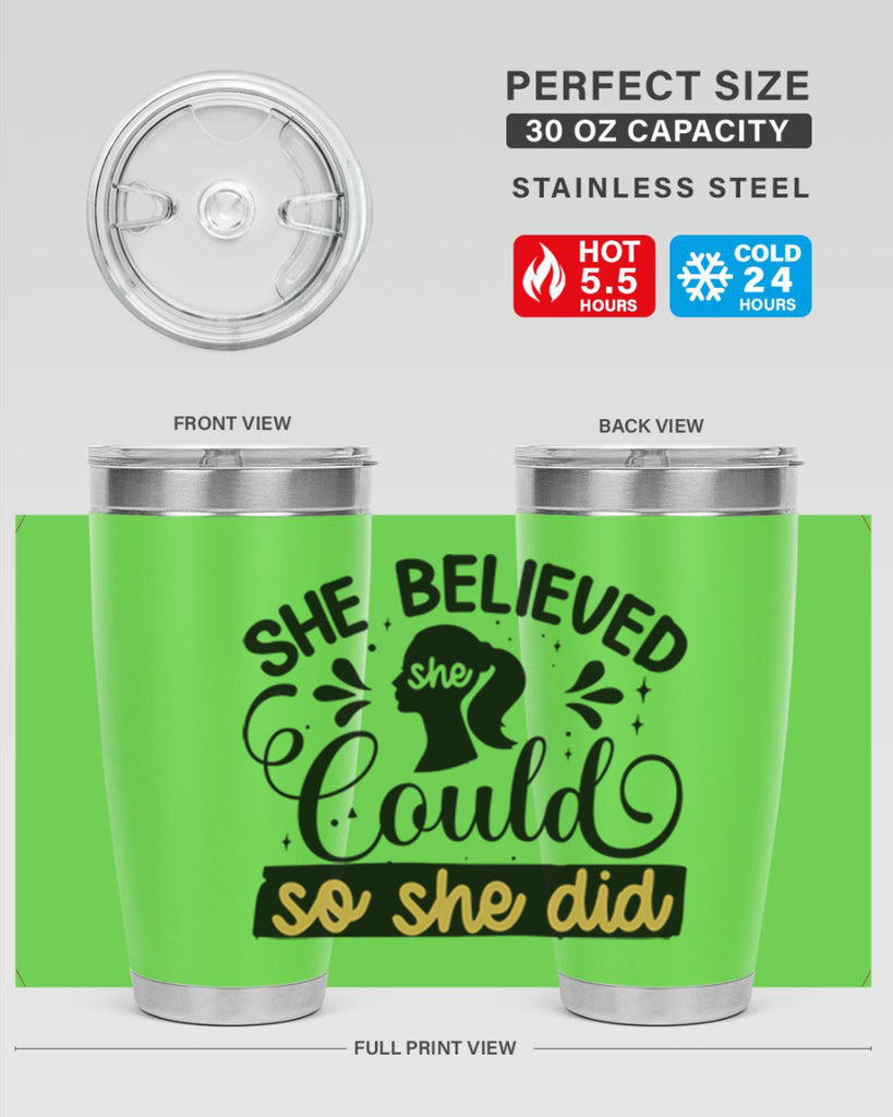 She believed she could she did Style 7#- women-girls- Tumbler