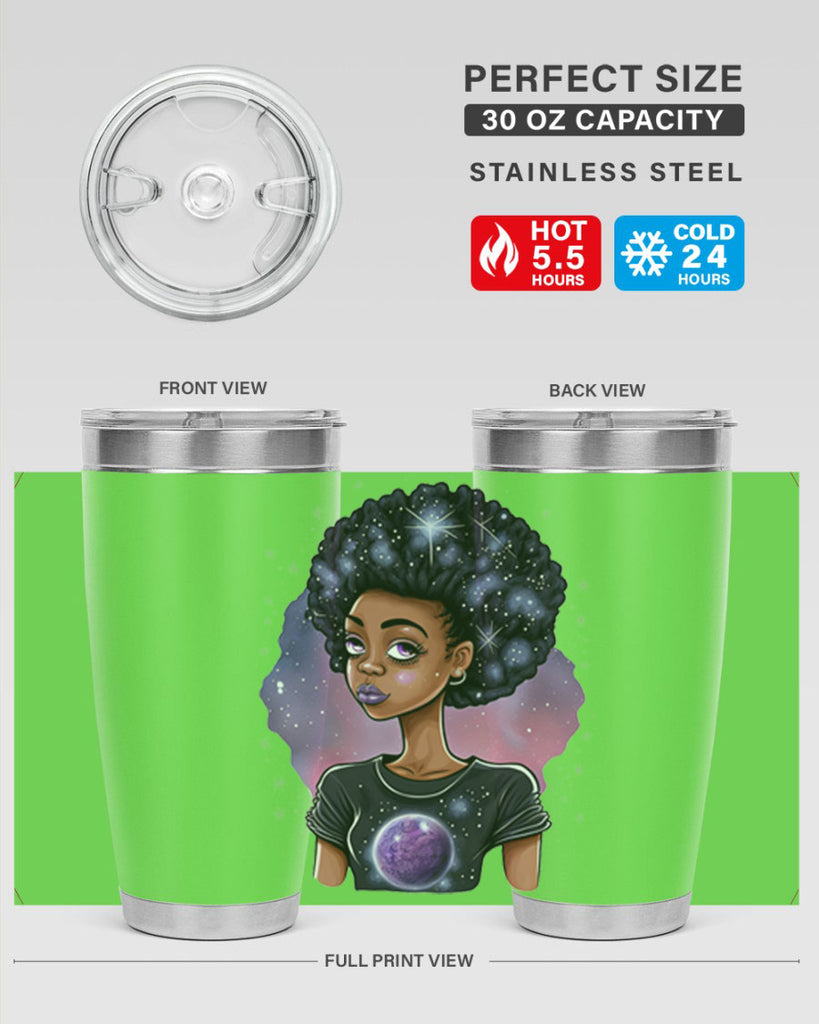 Sparkling Black Girl Design 11#- women-girls- Tumbler