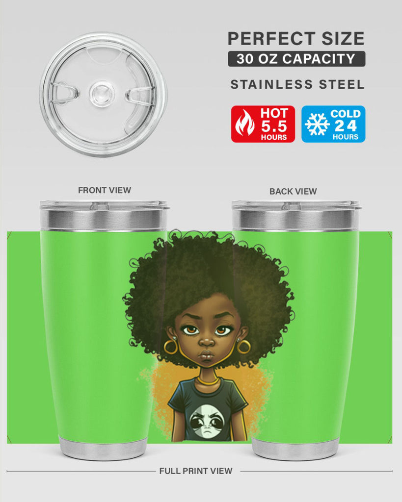 Sparkling Black Girl Design 8#- women-girls- Tumbler