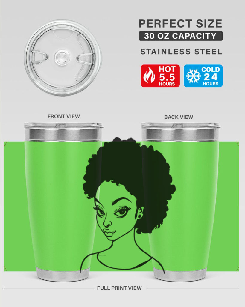 afro woman girl lady 68#- women-girls- Tumbler