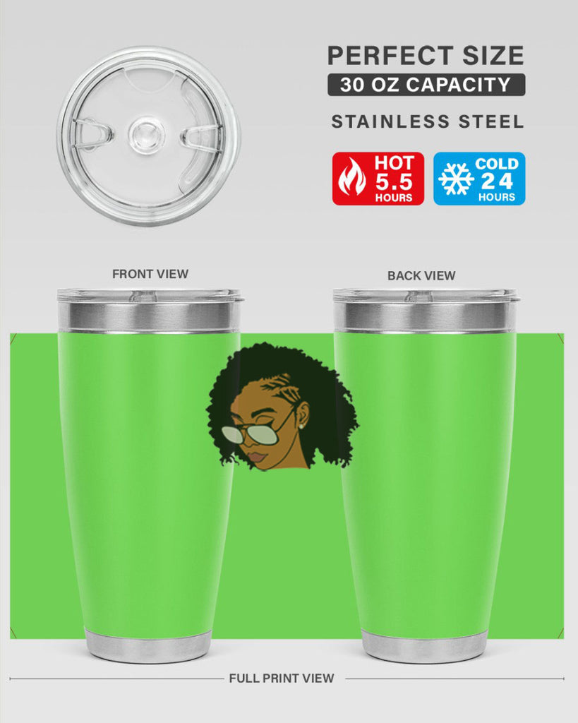 black afro 47#- women-girls- Tumbler
