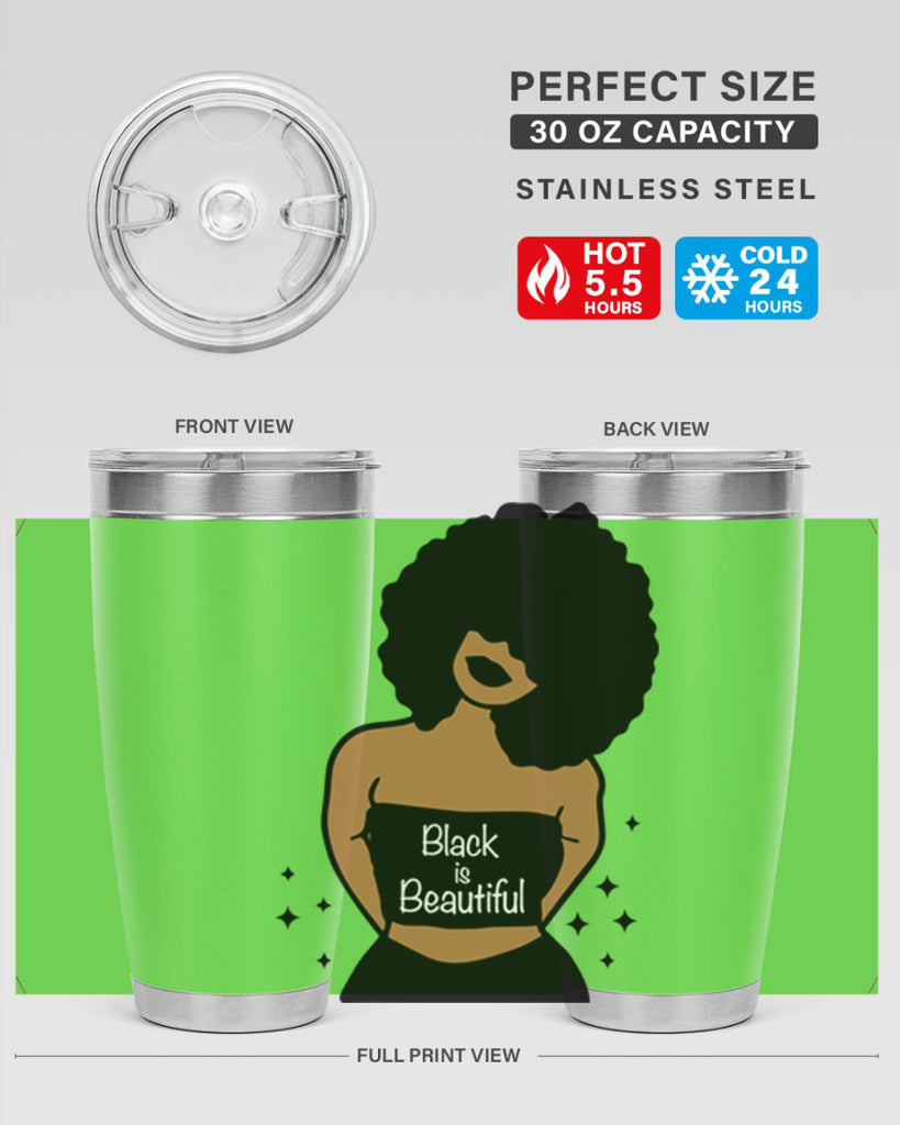 black is beautiful 16#- women-girls- Tumbler