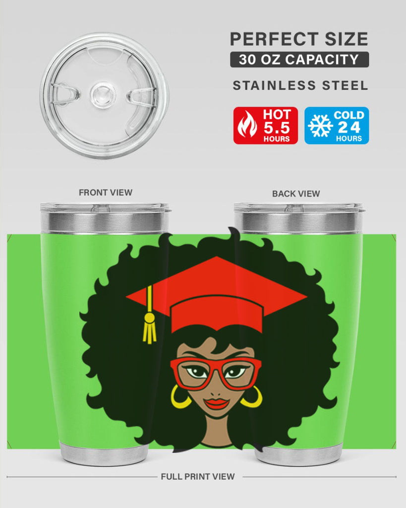 graduation black woman 32#- women-girls- Tumbler