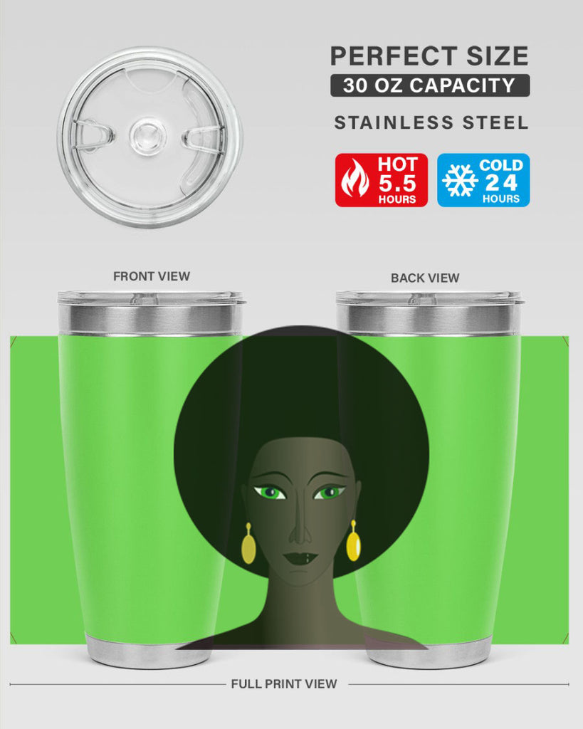 machovka black woman with green eyes 27#- women-girls- Tumbler