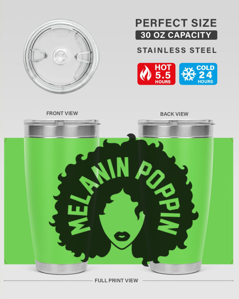 melanin poppin 26#- women-girls- Tumbler