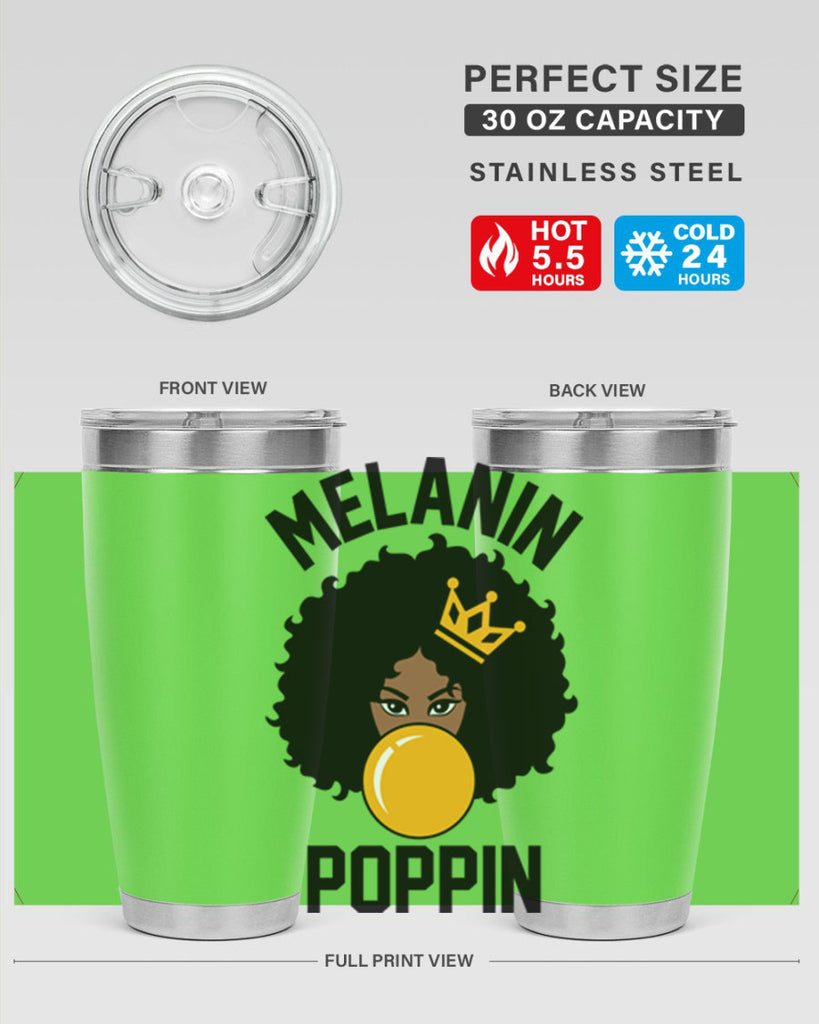 melanin poppin afro girl 25#- women-girls- Tumbler