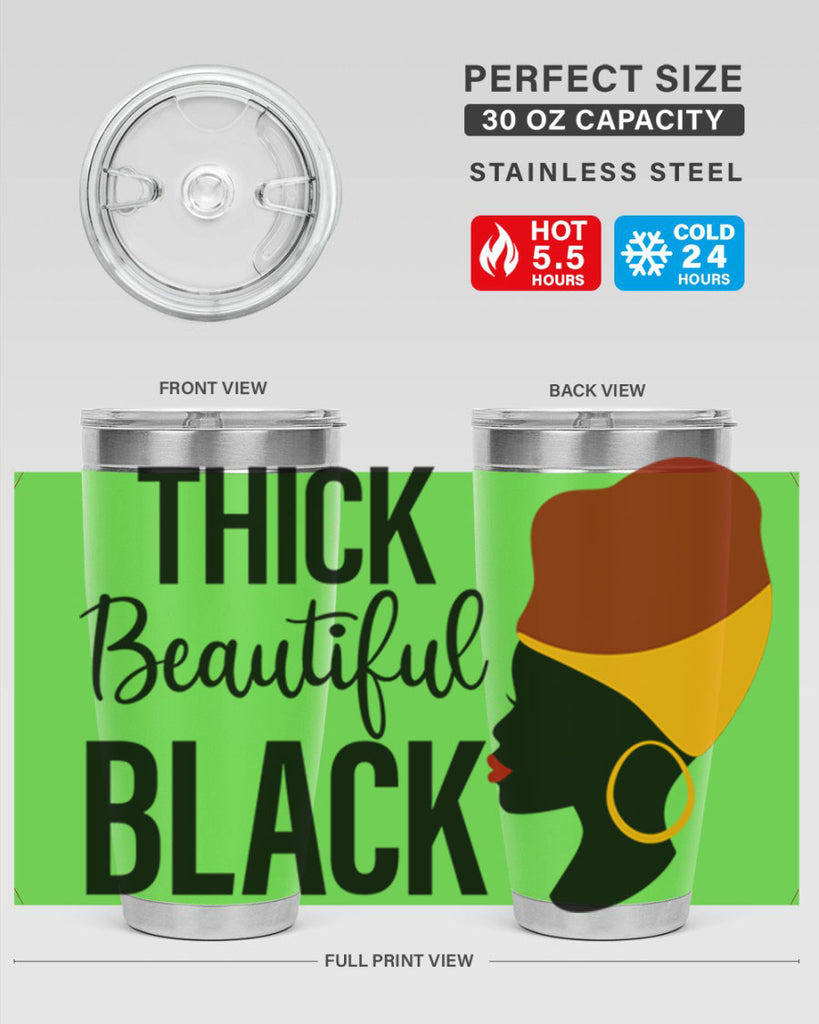 thick beautiful black Style 4#- women-girls- Tumbler