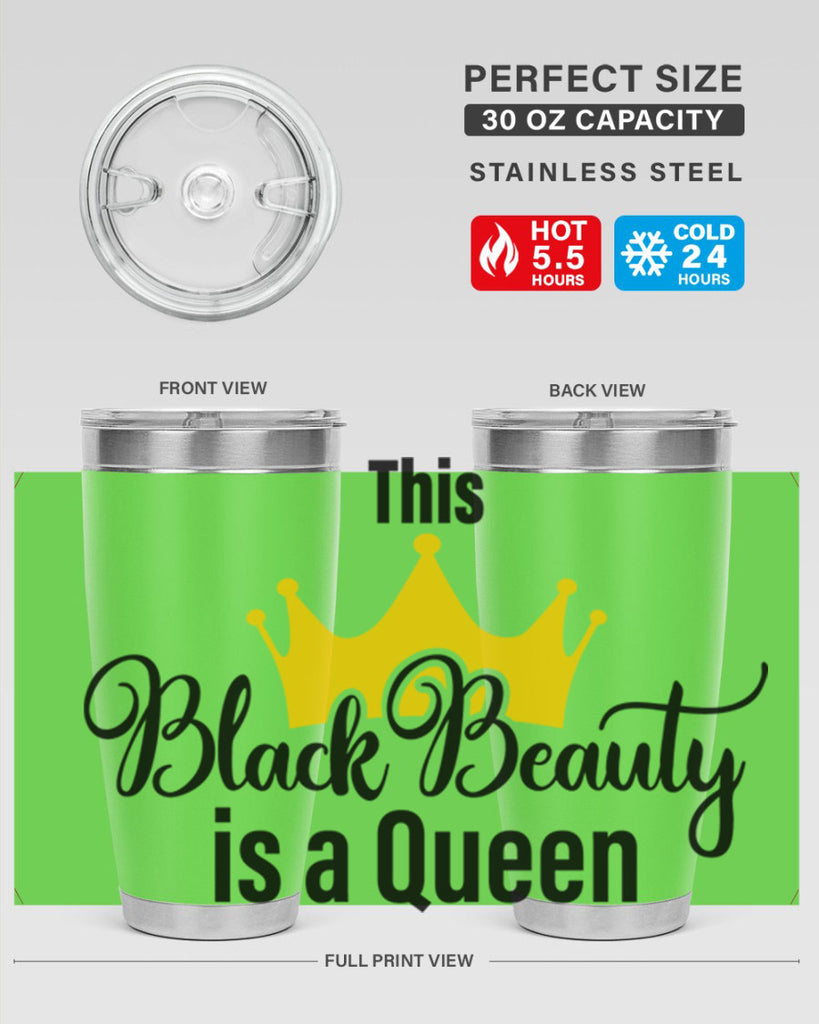 this black beauty is a queen Style 3#- women-girls- Tumbler