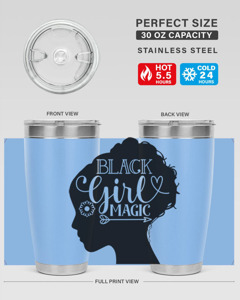 Black girl magic Style 59#- women-girls- Tumbler