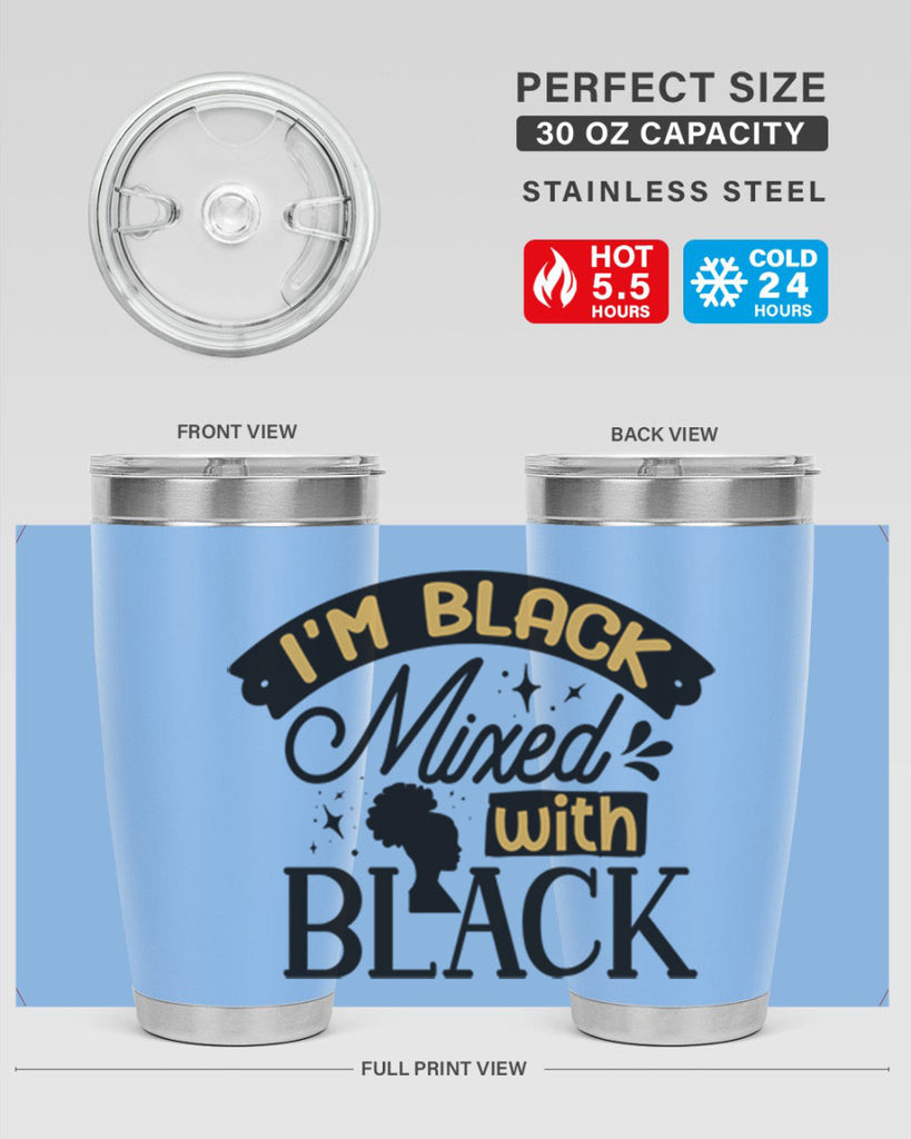Im black mixed with black Style 30#- women-girls- Tumbler