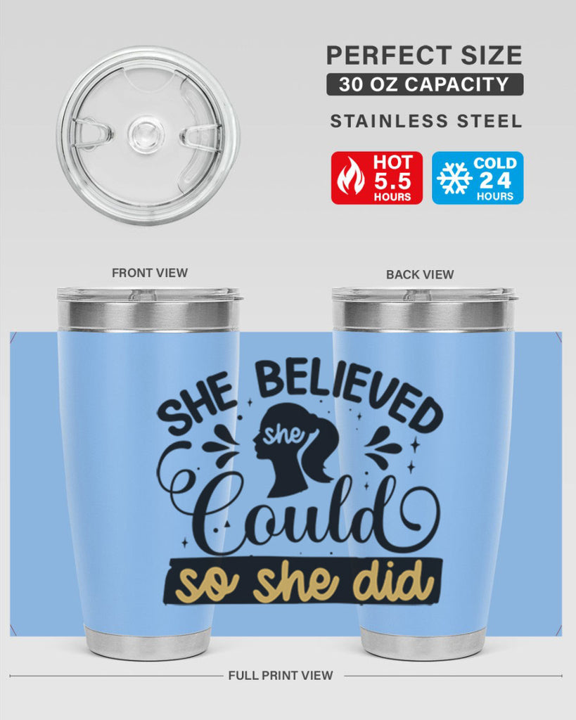 She believed she could she did Style 7#- women-girls- Tumbler