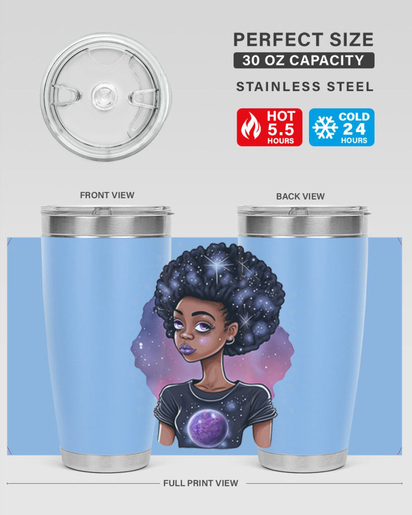 Sparkling Black Girl Design 11#- women-girls- Tumbler