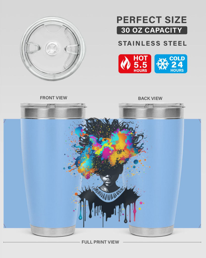 Sparkling Black Girl Design 16#- women-girls- Tumbler