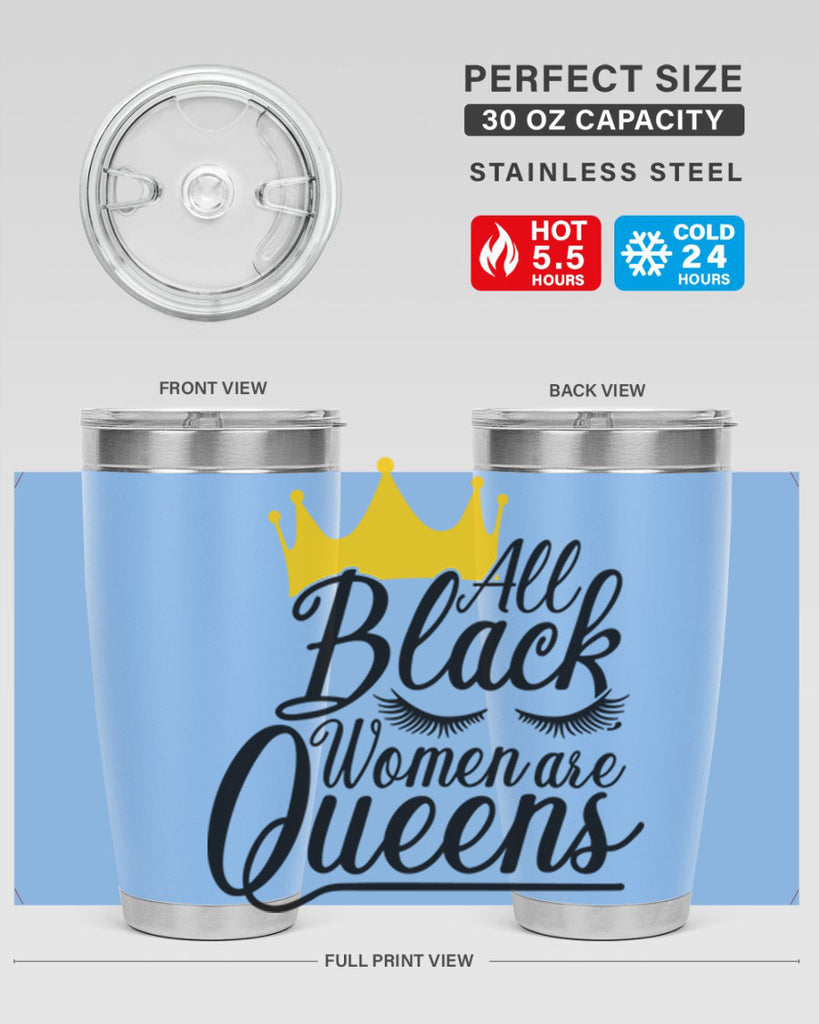 all black women are queens Style 65#- women-girls- Tumbler