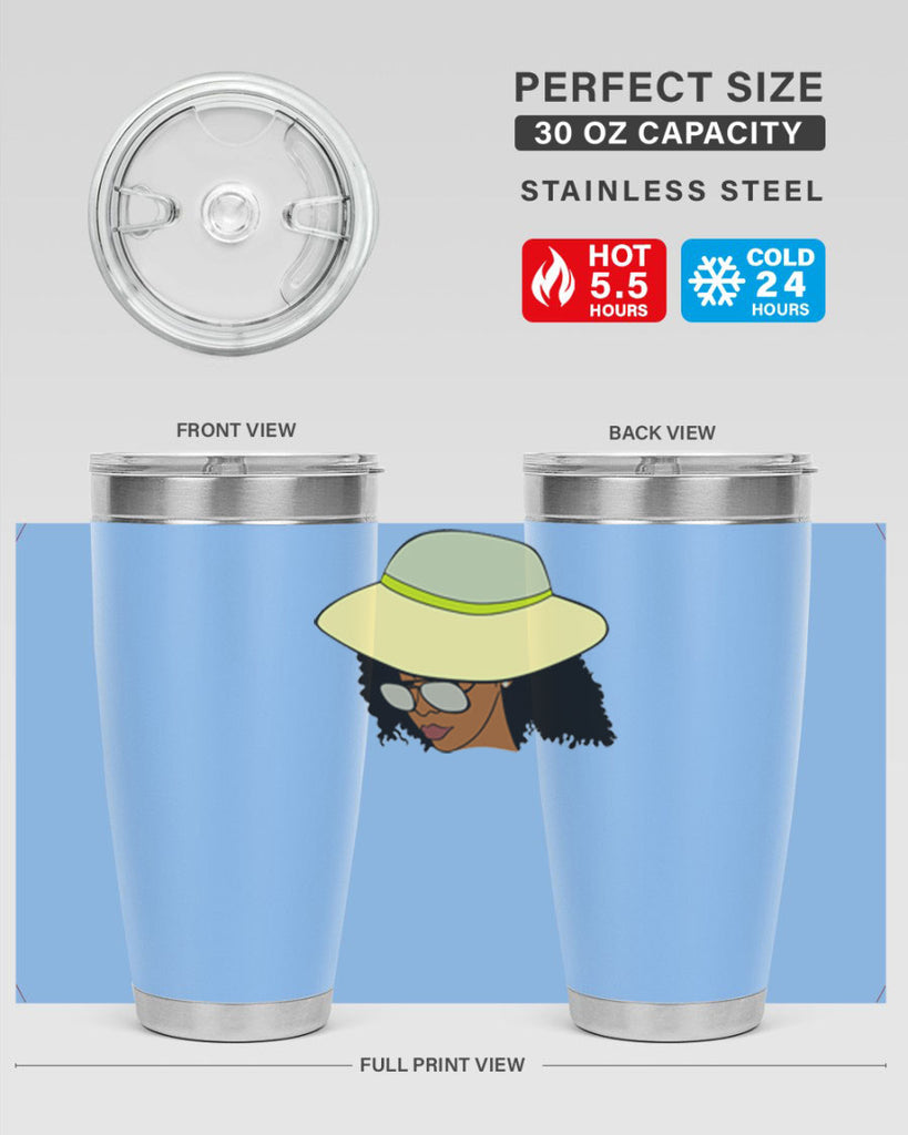 black afro 45#- women-girls- Tumbler